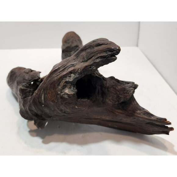 Vintage Petrified Wood Fossil Shaped Dinosaur Look? 11" by 10" by 6.5" - Picture 7 of 16